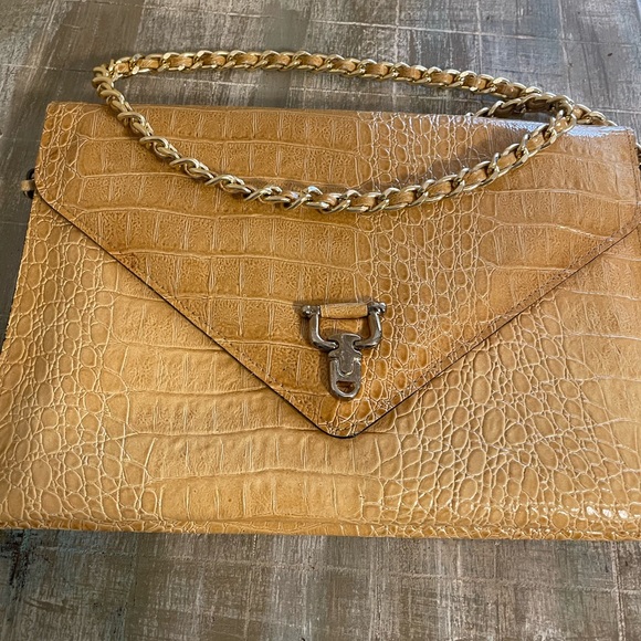 Vintage crocodile leather yellow purse-EXCELLENT condition-smoke/dog free - Picture 4 of 10